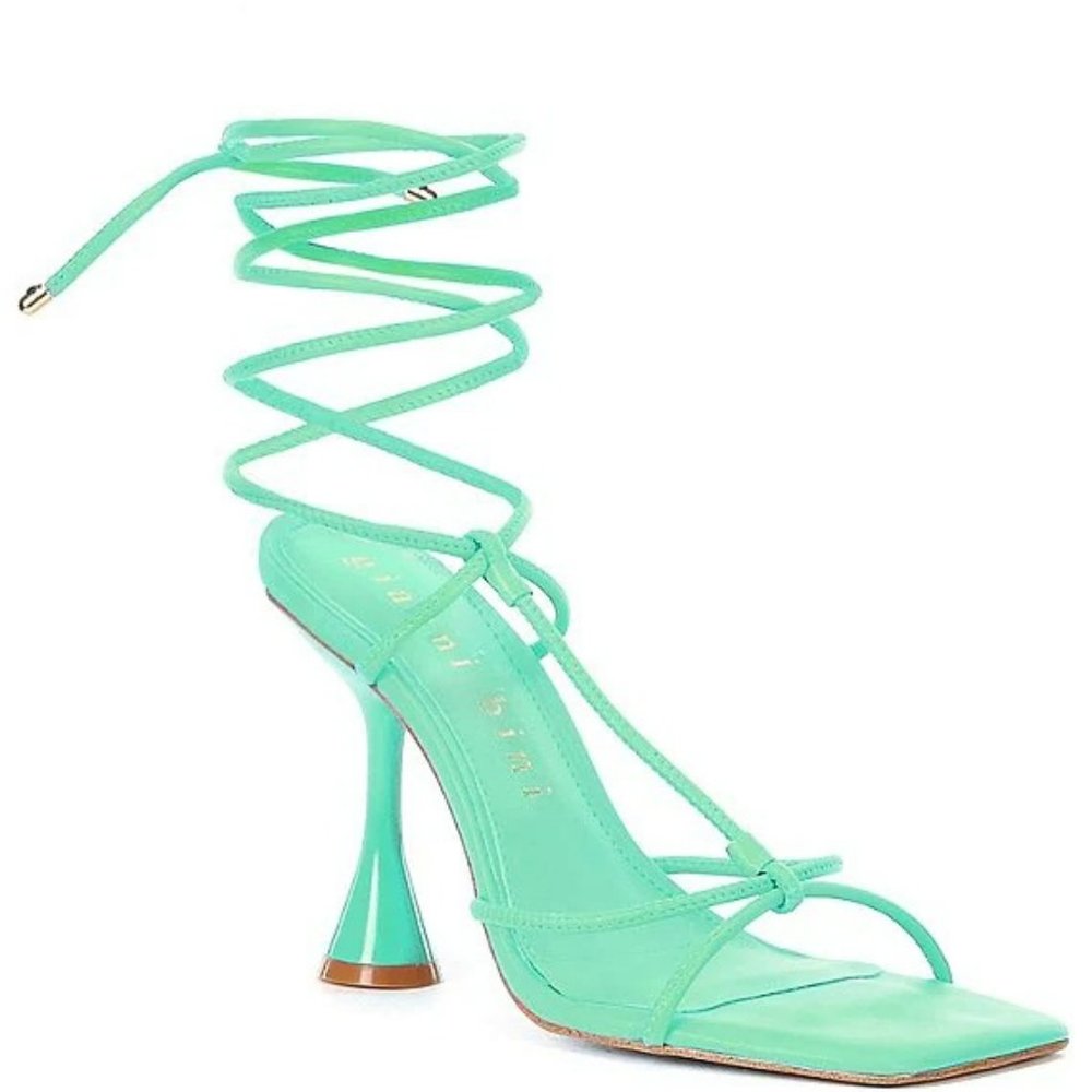 Gianni Bini Green Lace up Heel